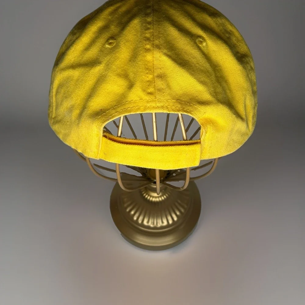 Caps Richmond Hill Georgia Hat Yellow Souvenir Dad Cap Hook and Loop Flaws OSFA
